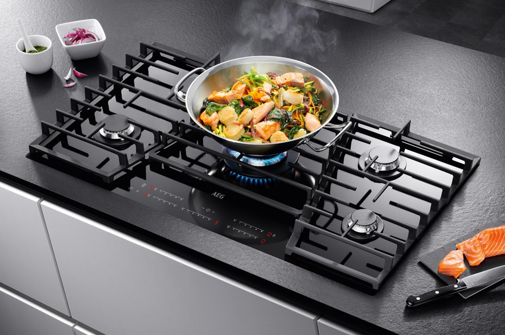 Aeg gas electric stove sales