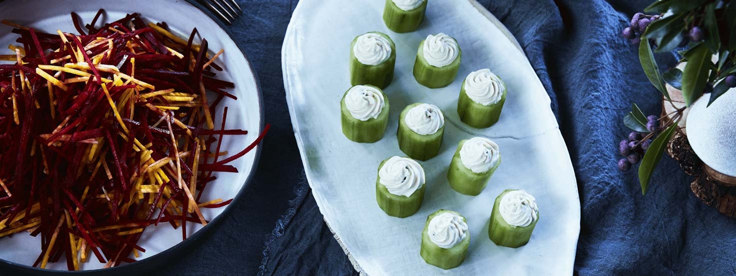 CUCUMBER WITH CREAM CHEESE & MISO