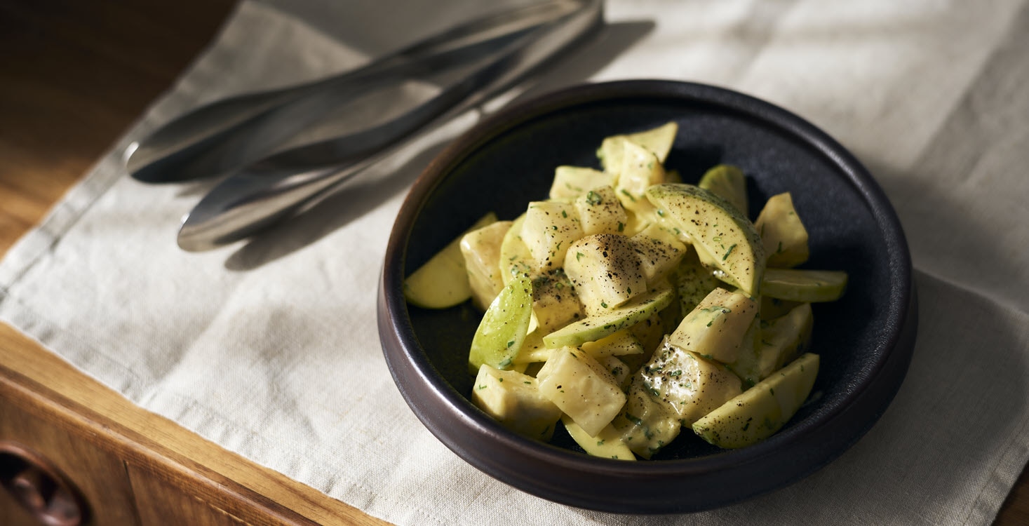 Celeriac and apple salad