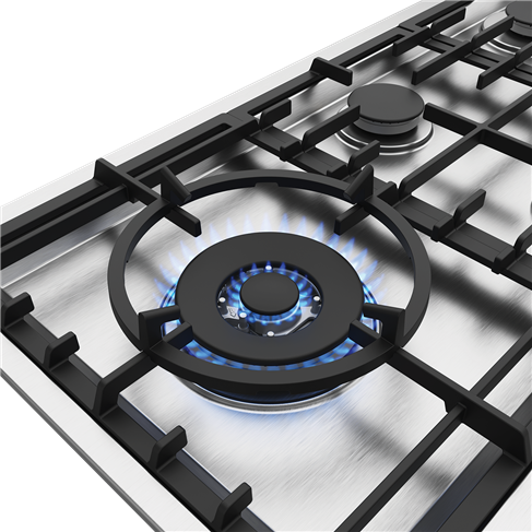 90cm 5 Burner Stainless Steel Gas Cooktop - HG90FXB | AEG